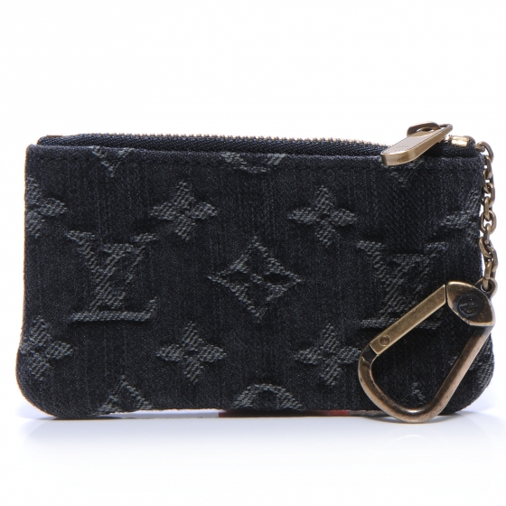 louis vuitton denim key pouch