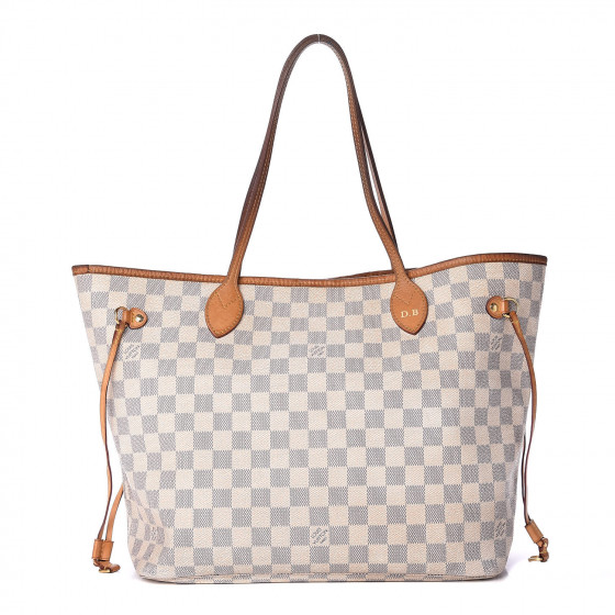 louis vuitton damier azur mm neverfull