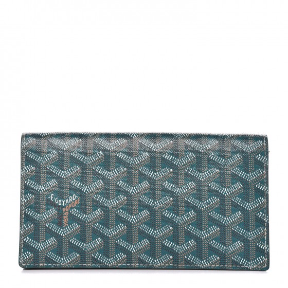 GOYARD Goyardine Richelieu Wallet Green 319354