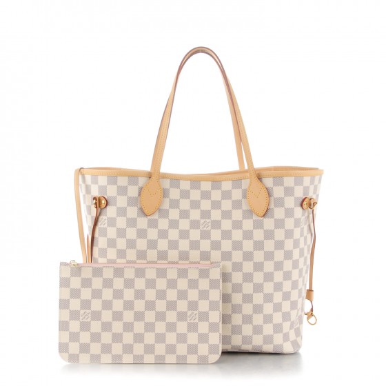 louis vuitton neverfull azur pink