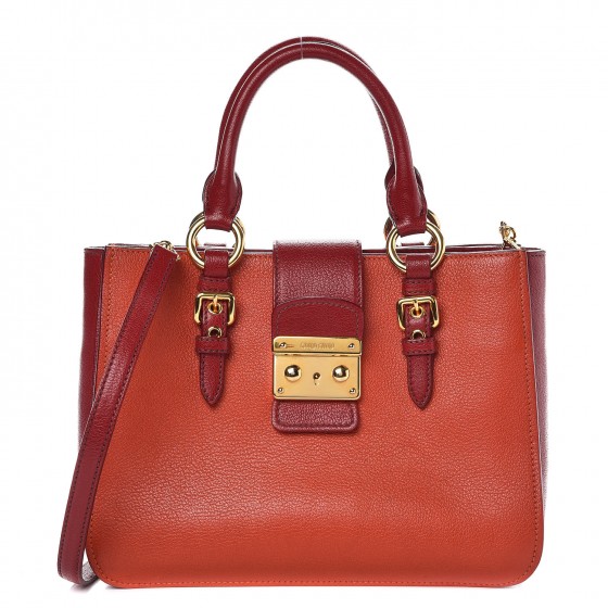 miu miu madras shopping tote