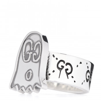 GUCCI Sterling Silver GucciGhost Ghost Ring 54 6.75 599691 | FASHIONPHILE