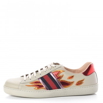 gucci ace flame sneakers