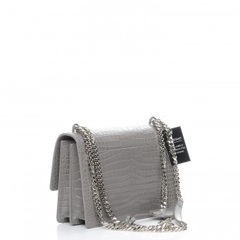 ysl grey sunset bag