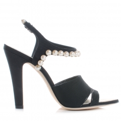 trimmed sandals pearl heels chanel fashionphile