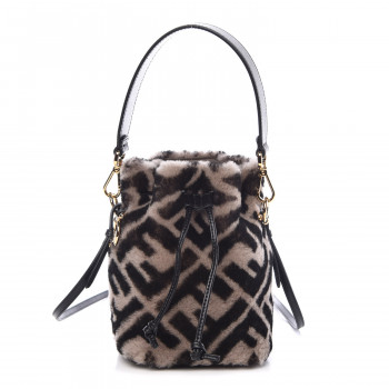 fendi shearling bucket bag