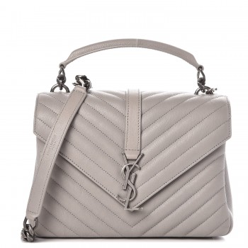 ysl gray college bag