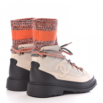 chanel boots orange