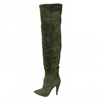 army green over the knee boots