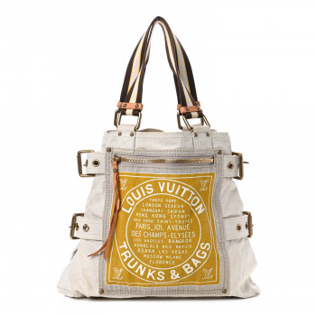 Louis Vuitton Limited Edition Yellow Toile Globe Shopper Cabas PM Bag -  Yoogi's Closet