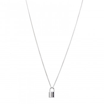 louis vuitton silver lockit necklace price