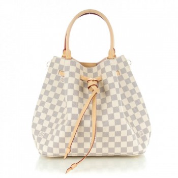 Louis Vuitton Girolata 2016 White Damier Azur Canvas Satchel - MyDesignerly