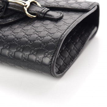 gucci microguccissima bag black leather