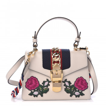 gucci white mini sylvie bag