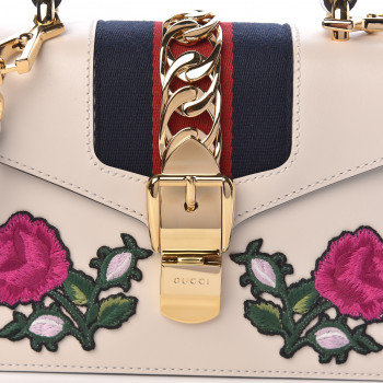 gucci sylvie embroidered mini bag