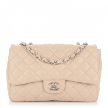 caviar flap jumbo chanel beige fashionphile