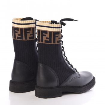 fendi rockoko chelsea sock combat boot