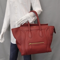 celine trio pebbled leather