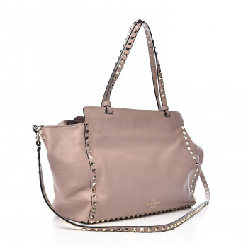 valentino rockstud vitello tote bag