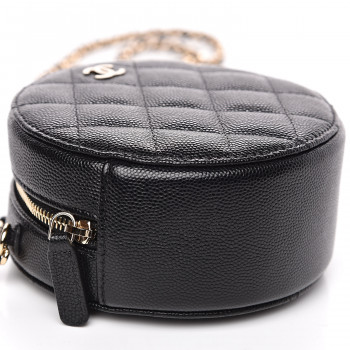 chanel caviar round bag