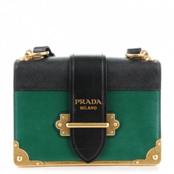 prada green cahier bag