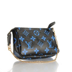 louis vuitton blue mini pochette