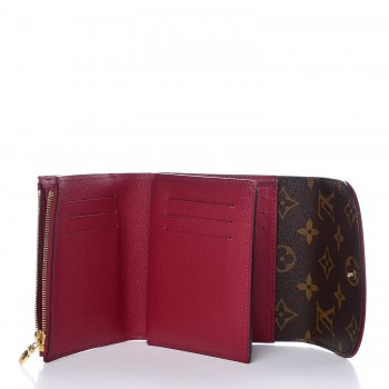 LOUIS VUITTON Monogram Ariane Compact Wallet Fuchsia 347350