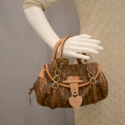 trotter dior romantique bag christian flap monogram brown