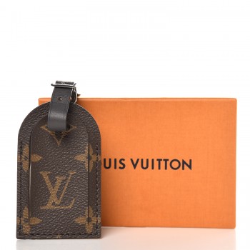 black louis vuitton luggage tag