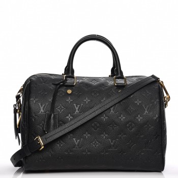 LOUIS VUITTON Empreinte Speedy Bandouliere 30 Black 204542