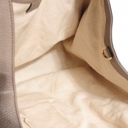 GUCCI Pebbled Calfskin Large Soho Shoulder Bag Taupe 103180