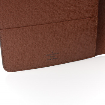 Louis Vuitton Monogram Macassar Medium Ring Agenda Cover - Brown