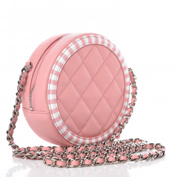 chanel caviar round bag