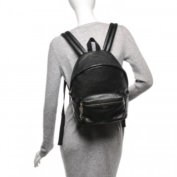 saint laurent leather city backpack