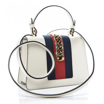 gucci white mini sylvie bag