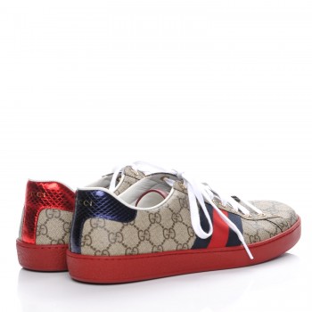gucci red white blue shoes