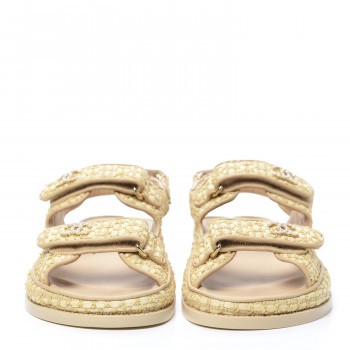 chanel fabric dad sandals