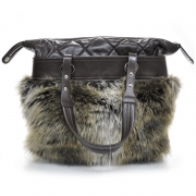 fur shopper bag