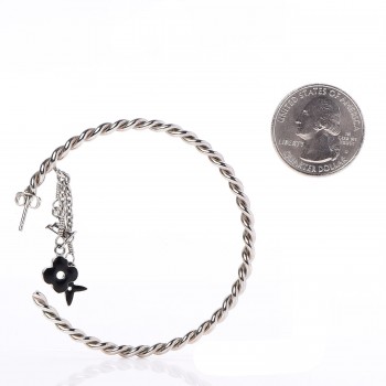 vuitton creole hoop monogram louis earrings sweet silver