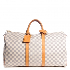 louis vuitton keepall 50 damier azur