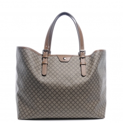 gucci brown diamante canvas shoulder bag