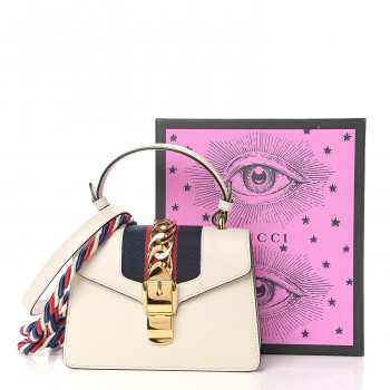 gucci white mini sylvie bag