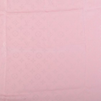 Louis Vuitton Silk Wool Monogram Denim Shawl Rose 95256
