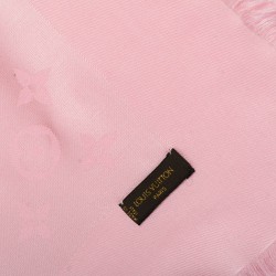 Louis Vuitton Logomania Shine Wool Scarf Pink Lurex (M70466) For Sale at  1stDibs