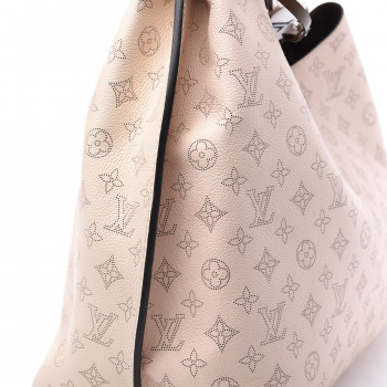 LOUIS VUITTON Mahina Carmel Hobo Creme 559536