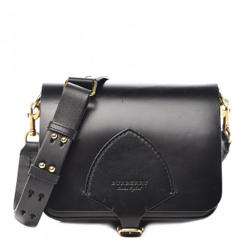 burberry square leather satchel