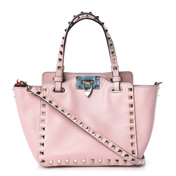 valentino rockstud vitello tote bag