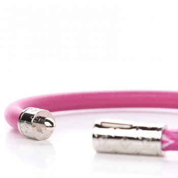 Louis Vuitton LV Escale Daily Confidential Bracelet Pink in Canvas/Calfskin  Leather with Silver-tone - DE