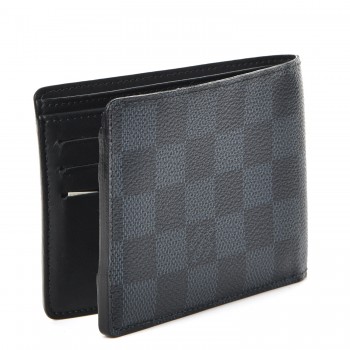 LOUIS VUITTON Damier Cobalt Multiple Wallet Camouflage 141022