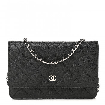 chanel wallet on chain quilted caviar